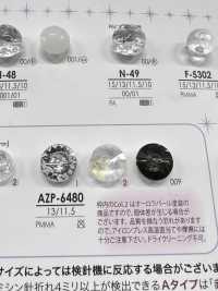 AZP6480 Botón Aurora Pearl Con Corte De Diamante IRIS Foto secundaria