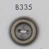 B335 Botón chapado en resina ABS