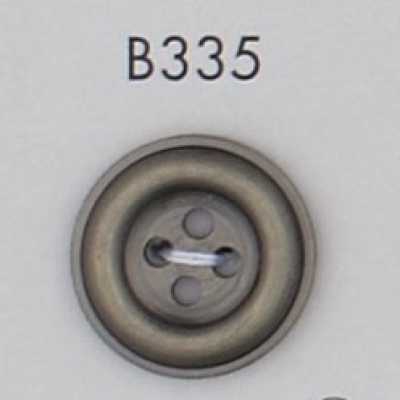 B335 Botón chapado en resina ABS