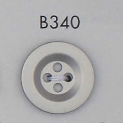 B340 Botón chapado en resina ABS
