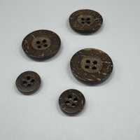 C187 Botón de madera natural de cuatro agujeros[Botones] DAIYA BUTTON Más fotos
