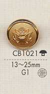CB1021 Botón metálico dorado para chaquetas