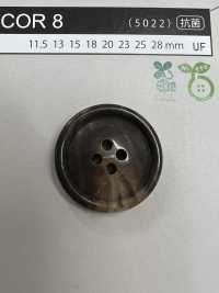 COR8 [Estilo Buffalo] Botón De 4 Agujeros Con Borde NITTO Button Foto secundaria