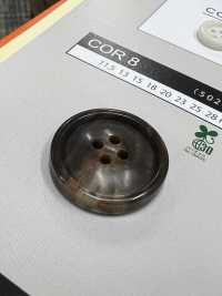 COR8 [Estilo Buffalo] Botón De 4 Agujeros Con Borde NITTO Button Foto secundaria
