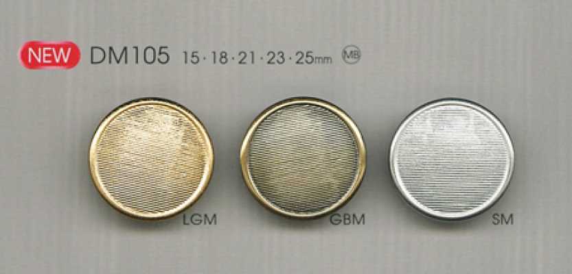 DM105 Botón metálico simple para chaquetas