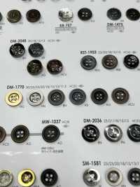 DM1770 Botón De Metal De 4 Agujeros Para Chaquetas Y Trajes IRIS Foto secundaria