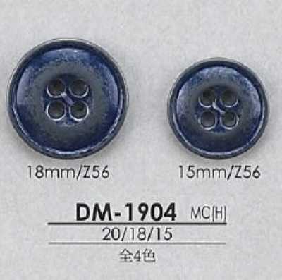 DM1904 Botón de metal alto de 4 orificios