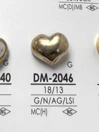 DM2046 Botón De Metal En Forma De Corazón IRIS Foto secundaria