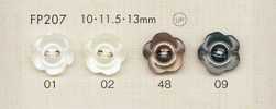 FP207 DAIYA BUTTONS Botón de poliéster con apariencia de concha (forma de flor)
