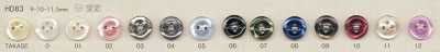 HD83 DAIYA BUTTONS Serie HYPER DURABLE resistente a impactos Botones de poliéster estilo concha
