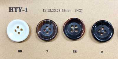 HTY1 Botones de cuerno de búfalo auténtico para chaquetas y abrigos