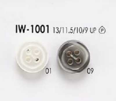IW1001 Botón de resina de poliéster de 4 agujeros