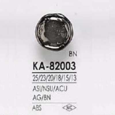 KA82003 Botón de resina ABS con aro rectangular y caña de media anilla