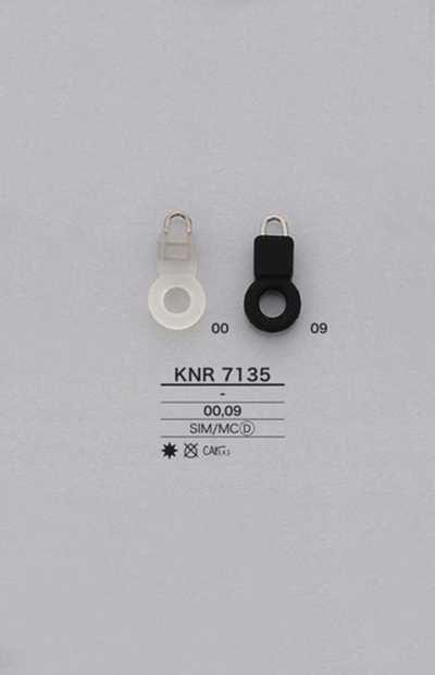 KNR7135 Punta de cremallera con anilla de silicona (tirador)