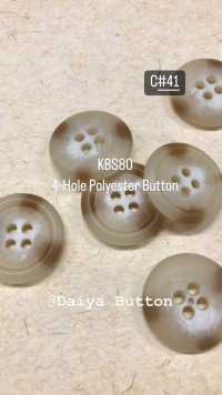 KSB80 Botón De Poliéster De 4 Orificios De Color Elegante Y Rico DAIYA BUTTON Foto secundaria