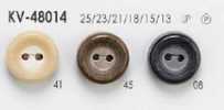 KV48014 Botón simple de poliéster de 2 agujeros