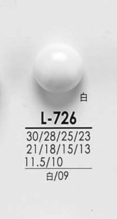 L726 Botones para teñido en negro, desde camisas hasta abrigos