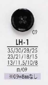 LH1 De La Camisa Al Abrigo Negro Y Botones Teñidos[Botón] IRIS Foto secundaria
