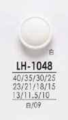 LH1048 Botones para camisas y abrigos, para teñido negro