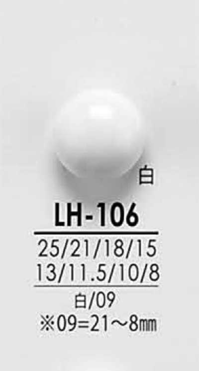 LH106 Botones negros y teñibles para camisas y abrigos