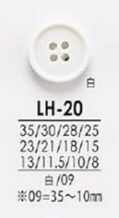 LH20 Botones para teñido en negro, desde camisas hasta abrigos