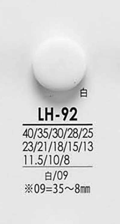 LH92 Botones para prendas negras y teñidas, desde camisas hasta abrigos
