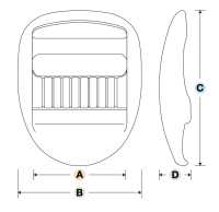 LK-U YKK LK-U 20 Mm ~ 38 Mm[Hebillas Y Anillo] YKK Subfoto