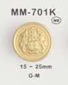 MM701K Botón metálico