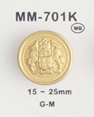 MM701K Botón metálico