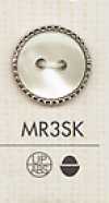 MR3SK Botón de plástico de dos orificios glamuroso para camisas y blusas