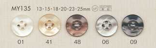 MY135 BOTONES DAIYA Botones De Poliéster Con Concha