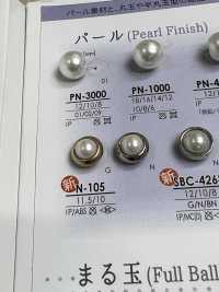 N-105 Botón De Puente Con Revestimiento De Perlas/resina ABS IRIS Foto secundaria