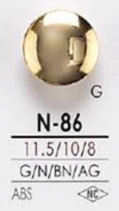 N86 Botón metálico de resina ABS