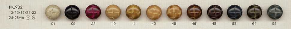 NC932 Botones De Nailon De Plástico Similar Al Cuero Genuino