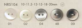 NRS104 DAIYA BUTTONS Botón de poliéster estilo concha