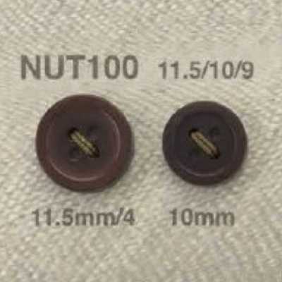 NUT100 Botón de nuez de 4 agujeros