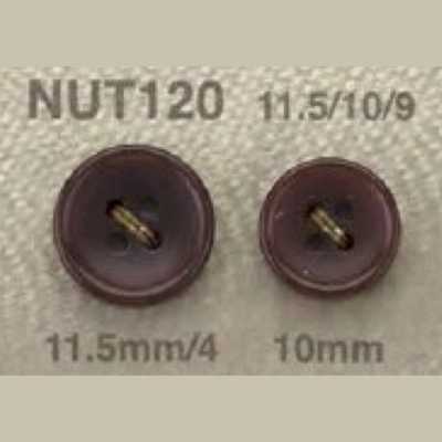 NUT120 Botón de 4 agujeros de nuez