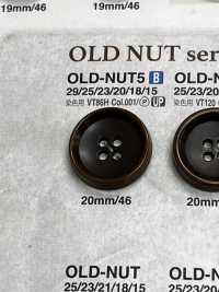 OLD-NUT5 Botón Con Forma De Nuez IRIS Foto secundaria