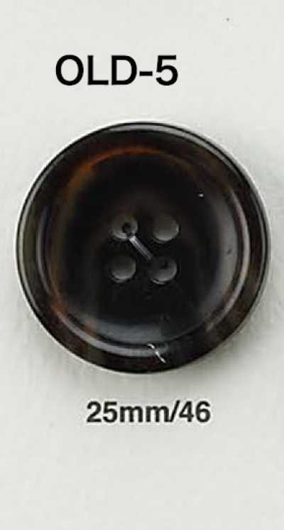 OLD5 Botón estilo cuerno de búfalo