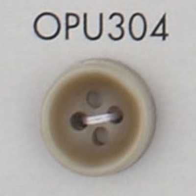 OPU304 Botón de poliéster elegante y lindo de 4 agujeros para camisas y blusas