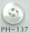 PH137 Botón De Concha Hueca De 4 Orificios