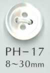 PH17 4 Agujeros 17 Botón De Concha