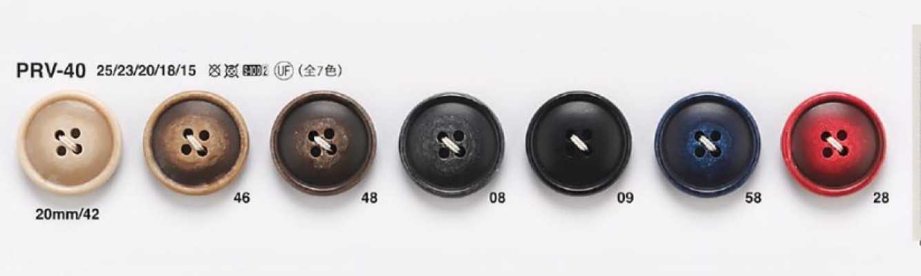 PRV40 Botones estilo hueso para trajes y chaquetas