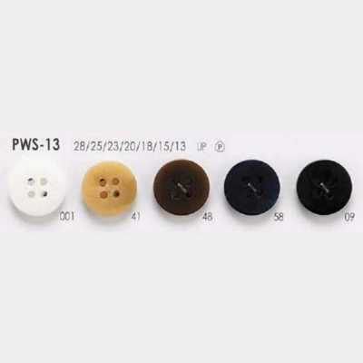 PWS13 Botón de resina de poliéster de 4 agujeros para coser