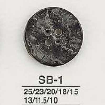 SB1 Botón de concha de nácar negra de 4 agujeros