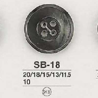 SB18 Botón de concha de nácar negra de 4 orificios