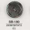 SB180 Botón de concha de nácar negro de 4 agujeros