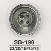SB190 Botón de concha de nácar negro de 4 agujeros