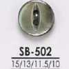 SB502 Botón de concha de nácar negra de dos agujeros