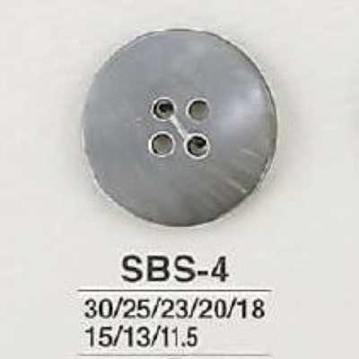 SBS4 Botón de concha de nácar negra de 4 agujeros